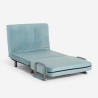 Fauteuil lit pliant gain de place en velours Deborah Twin Lux 