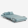 Fauteuil lit pliant gain de place en velours Deborah Twin Lux 