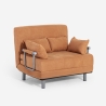 Fauteuil-lit pliant en tissu gain de place Deborah Twin Class 