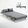 Fauteuil convertible lit convertible en tissu Deborah Twin 
