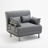 Fauteuil convertible lit convertible en tissu Deborah Twin 