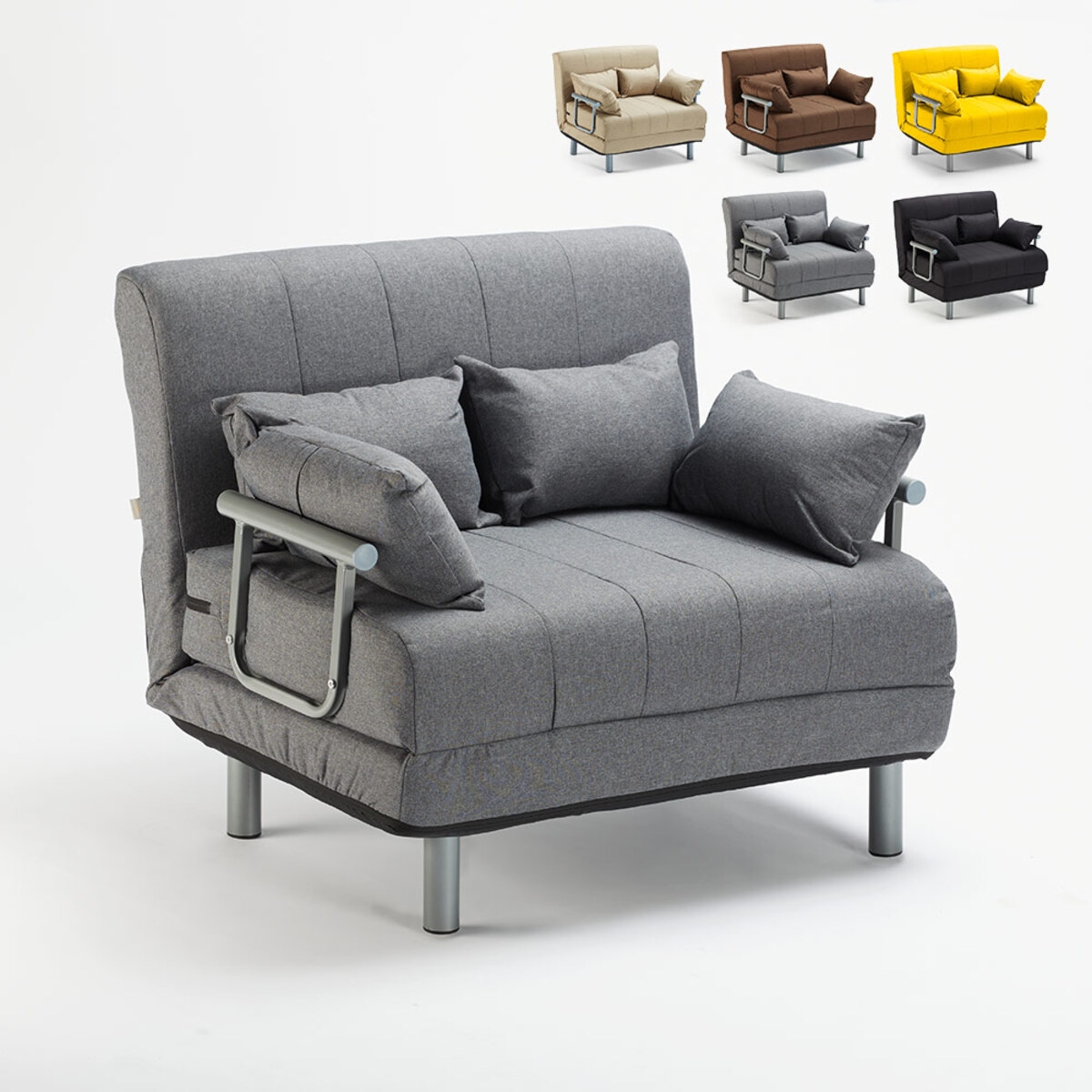 Fauteuil convertible lit convertible en tissu Deborah Twin Dimensions