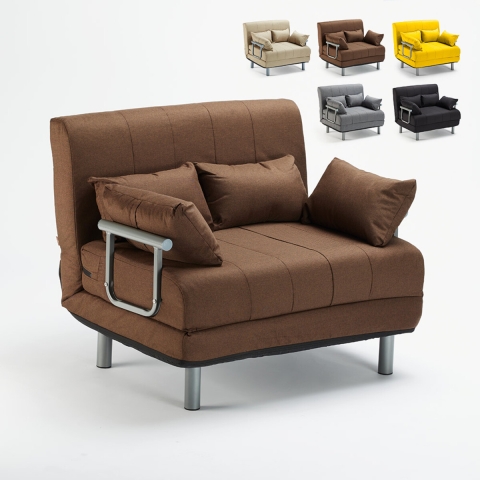 Fauteuil convertible lit convertible en tissu Deborah Twin Promotion