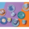 Ensemble de 6 tasses à café en porcelaine avec soucoupe 90ml Marea C Vente