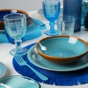Ensemble de 6 verres 265ml en verre décor arabesque Syrah Dimensions