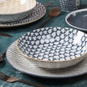 Service de table 18 pièces en porcelaine 6 personnes Soho Caractéristiques