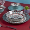 Service de vaisselle 18 pièces en porcelaine 6 personnes Maya Modèle