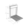 Lit escamotable double avec placard basculant blanc Kentaro Réductions