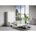 Lit escamotable français 140x190 cm avec canapé rembourré Sofà Kentaro Offre