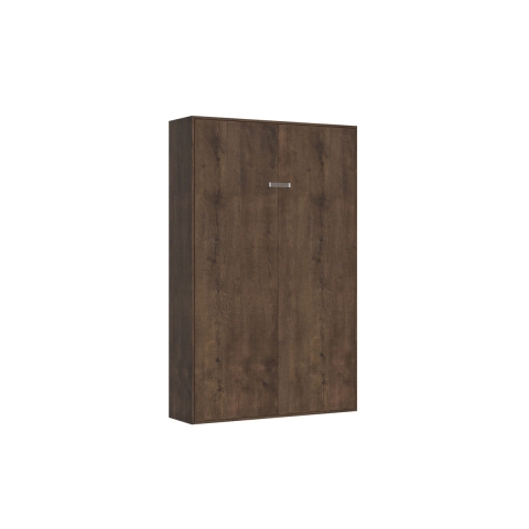 Lit escamotable une place et demie 120x190cm bois noyer Kentaro Promotion