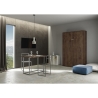 Lit escamotable une place et demie 120x190cm bois noyer Kentaro Offre
