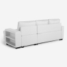 Canapé convertible 3 places avec méridienne et rangement USB-C bibliothèque Civis 