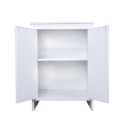 Meuble de salle de bain buanderie blanc en PVC avec 2 portes FB9002K Negari Offre