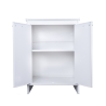 Meuble de salle de bain buanderie blanc en PVC avec 2 portes FB9002K Negari Offre