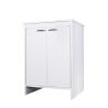 Meuble de salle de bain buanderie blanc en PVC avec 2 portes FB9002K Negari Promotion