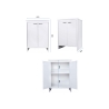 Meuble de salle de bain buanderie blanc en PVC avec 2 portes FB9002K Negari Catalogue