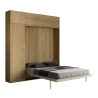 Lit escamotable matrimonial 160x190cm avec colonne et placards Kentaro Choix