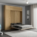 Lit escamotable matrimonial 160x190cm avec colonne et placards Kentaro Catalogue