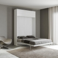 Lit escamotable taille française 140x190 avec placard vasistas Kentaro Promotion