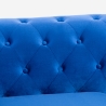 Canapé Chesterfield en velours 3 places style classique vintage Norwich Réductions