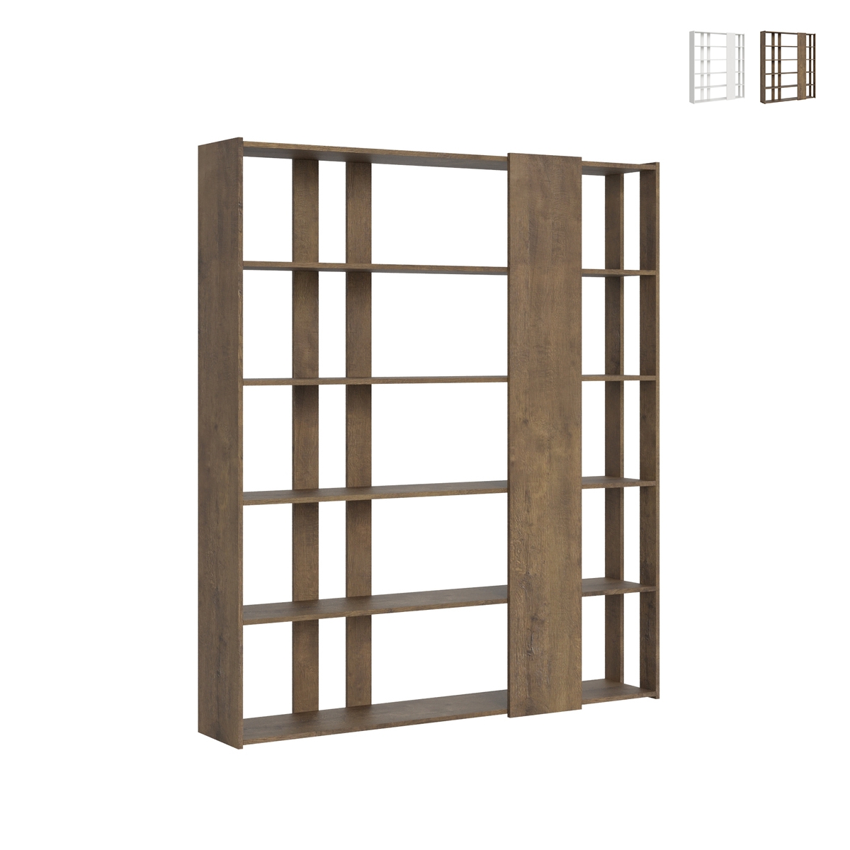 Bibliothèque design bureau salon à double face 6 étagères 78x36x204 Kato D Promotion Bibliothèque design bureau salon à double face 6 étagères 78x36x204 Kato D Promotion