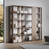 Bibliothèque design bureau salon à double face 6 étagères 78x36x204 Kato D Vente
