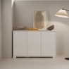 Buffet moderne 3 portes pour salon cuisine 130x40x83 Lumina Vente