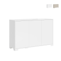 Buffet moderne 3 portes pour salon cuisine 130x40x83 Lumina Promotion