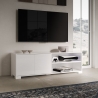 Meuble TV design moderne avec niche ouverte et étagères 150x40x40 Lumina Vente