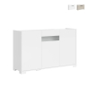 Buffet 3 portes design moderne avec verre fumé 130x40x81 Riflesso Promotion