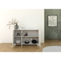 Buffet 3 portes design moderne avec verre fumé 130x40x81 Riflesso Choix