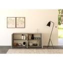 Buffet moderne 4 portes avec verre fumé 172x40x81 Riflesso Choix