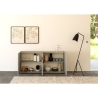Buffet moderne 4 portes avec verre fumé 172x40x81 Riflesso Choix