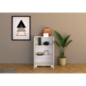 Buffet haut 2 portes rangement moderne gain de place 70x35x110 Riflesso Choix