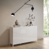 Buffet 3 portes minimaliste salon salle à manger entrée 130x40x84 Solaria Vente