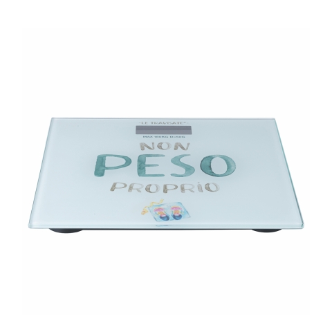 Pèse-personne numérique 180kg design en verre Le Travisate Promotion