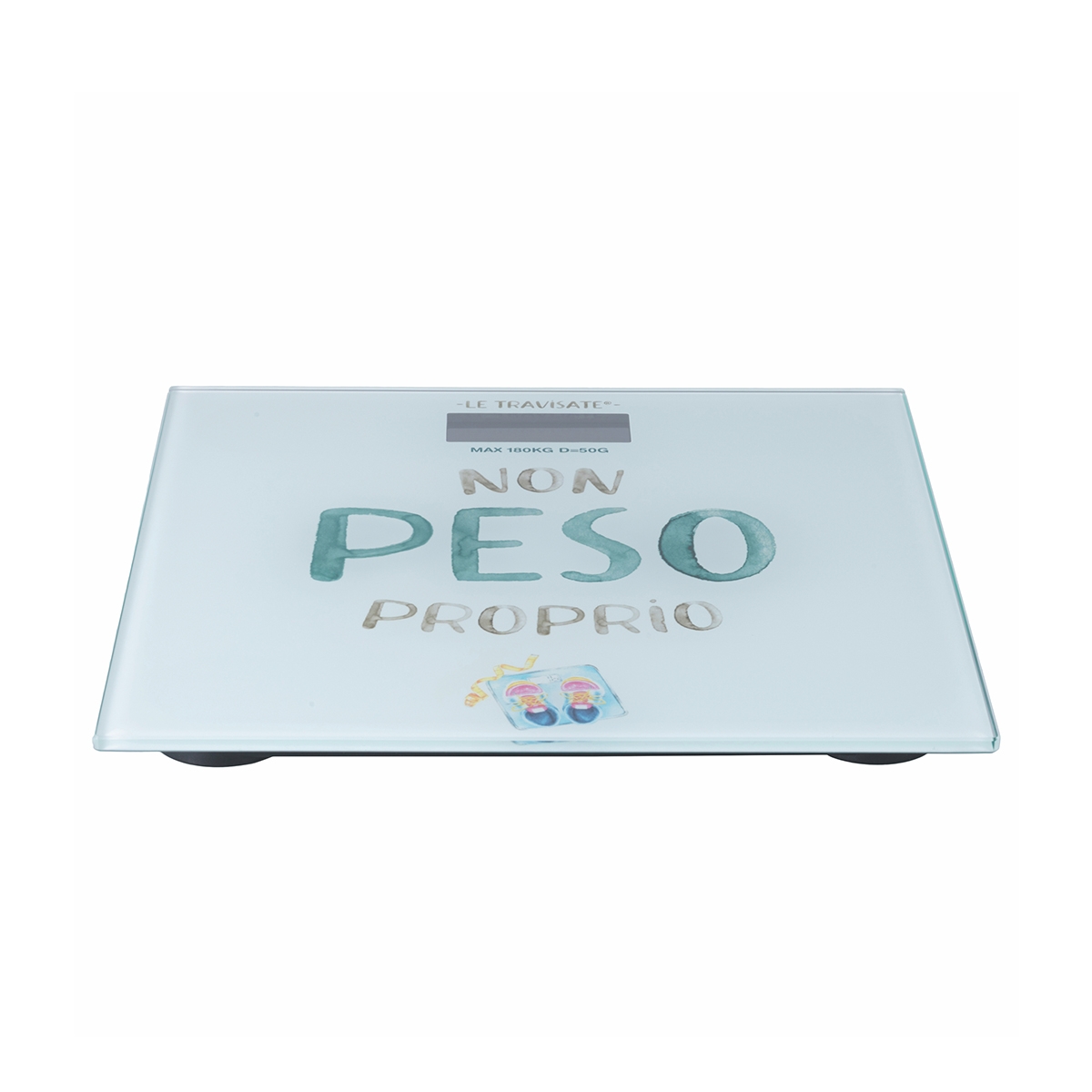 Pèse-personne numérique 180kg design en verre Le Travisate Promotion Pèse-personne numérique 180kg design en verre Le Travisate Promotion