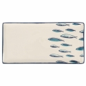 Ensemble de 6 assiettes rectangulaires en céramique de service 29x15cm Marechiaro Remises