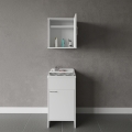 Ensemble de meubles de buanderie avec porte et placard suspendu Negrari COMP 1 Promotion