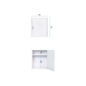 Ensemble de meubles de buanderie avec porte et placard suspendu Negrari COMP 1 Remises