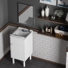 Ensemble meuble de salle de bain avec lavabo, porte et miroir 60x45cm Negrari COMP 3 Vente