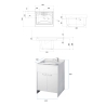 Ensemble buanderie mobile avec lavabo suspendu et colonne Negrari COMP 6 Offre