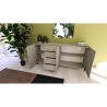 Buffet 3 portes et 4 tiroirs design minimaliste moderne 174x40x84 Solaria Choix