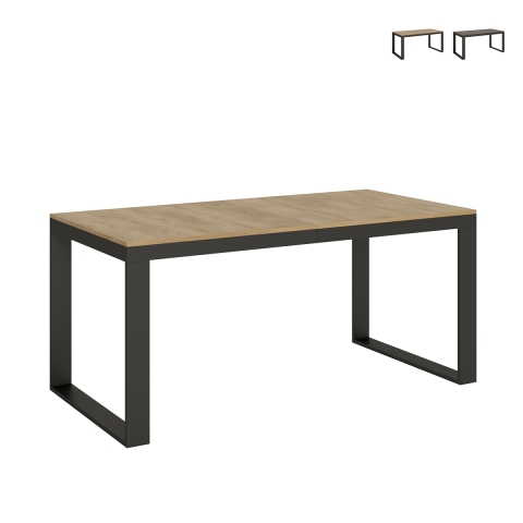 Table extensible 18 places design industriel 90×180-440 Tecno Evolution Promotion