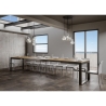 Table extensible 18 places design industriel 90×180-440 Tecno Evolution Modèle
