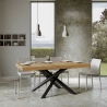 Table extensible pieds croisés design contemporain 90×160-264 Volantis Remises