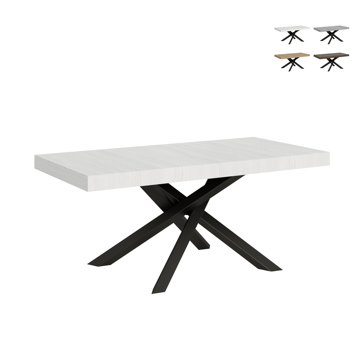 Table extensible 12 personnes design moderne 90×180-284 Volantis Promotion