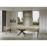 Table extensible design urbain moderne 18 personnes 90×160-420 Volantis Dimensions