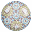 Service de table 18 pièces en porcelaine, assiettes décorées style exotique Casablanca Caractéristiques