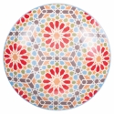 Service de table 18 pièces en porcelaine, assiettes décorées style exotique Casablanca Dimensions